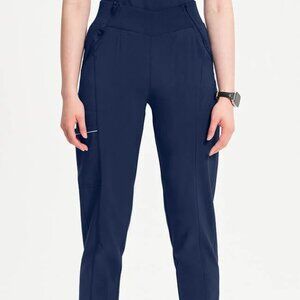 Cherokee Infinity Women's Navy Elastic Waistband Jogger Scrub Pant
